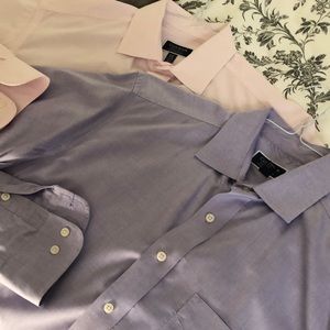 Men’s Club Room Dress Shirts (2) Pink and Purple 15 1/2